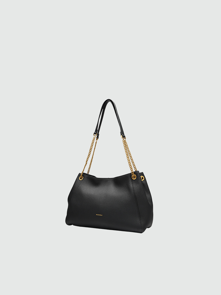 Soft Leather Chain Shoulder Purse