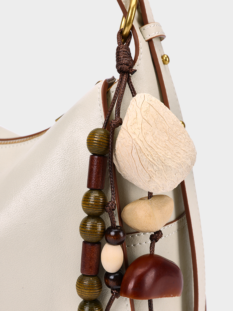 Natural Seed Shell Decor Shoulder Bag