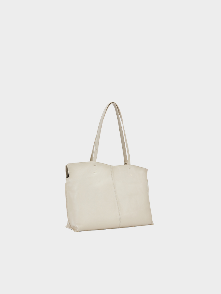 Braided Tassel Large Leather Tote