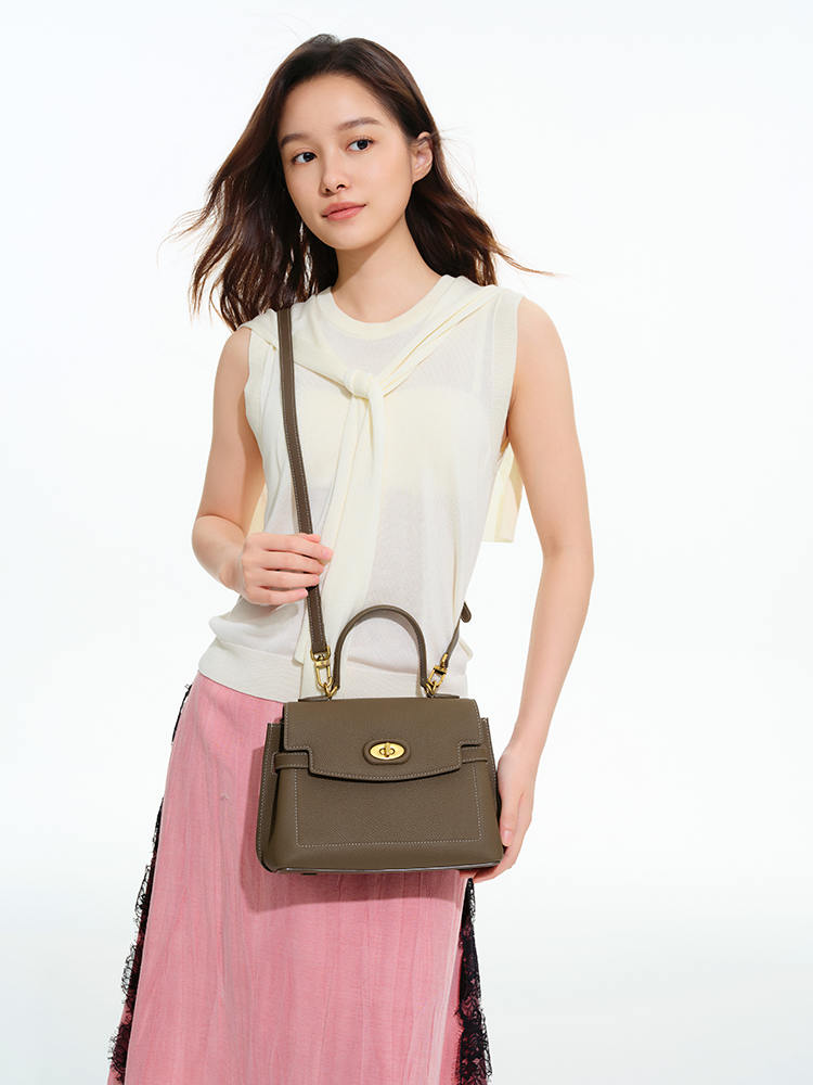 Leather crossbody bag