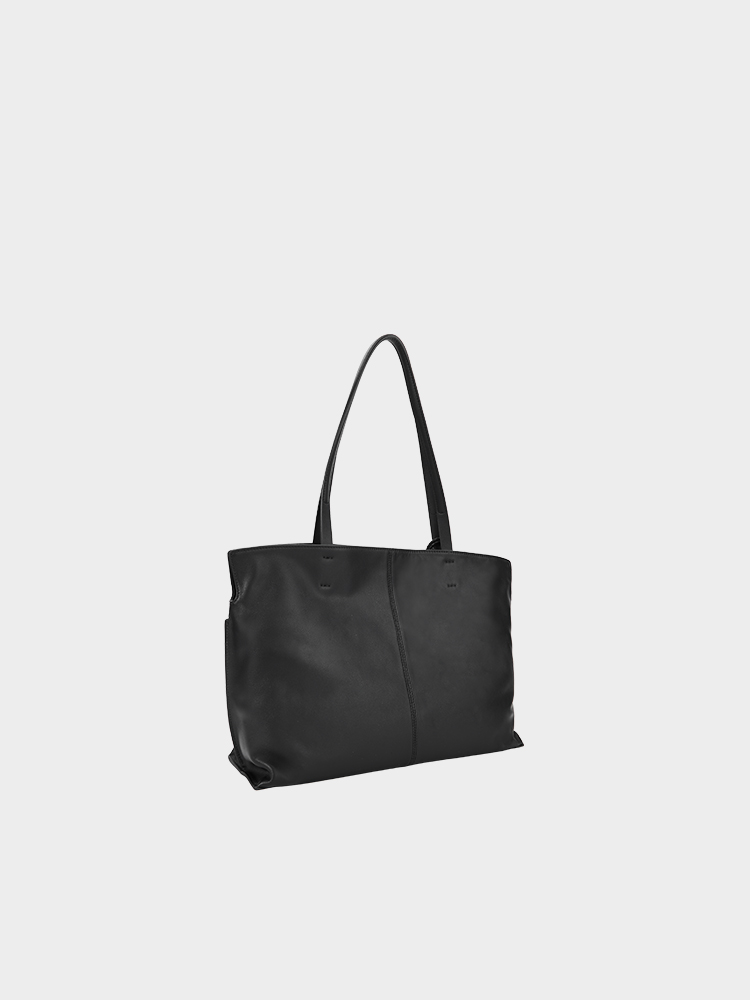 Braided Tassel Large Leather Tote