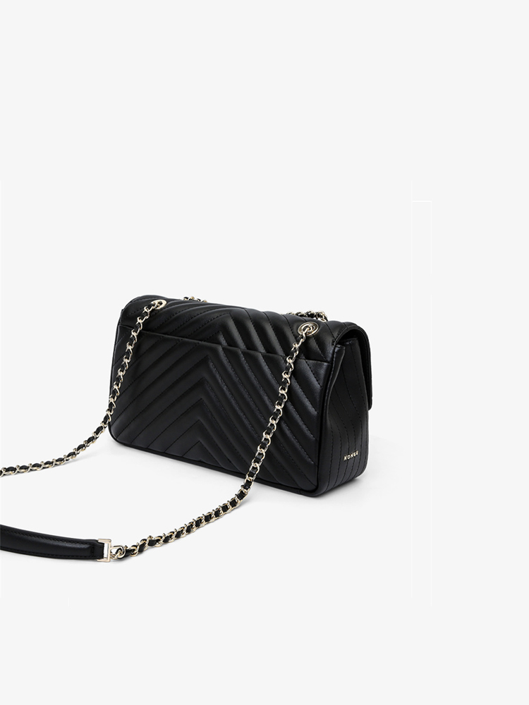 Gem Lock Flap Chain Handbag
