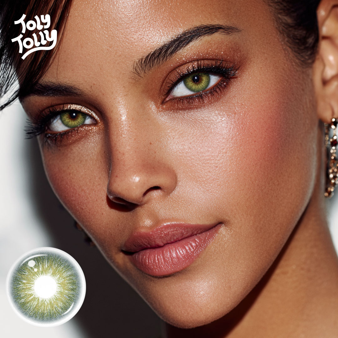 TolyTolly Florescent Green Cosplay Contact Lenses – 1 Year