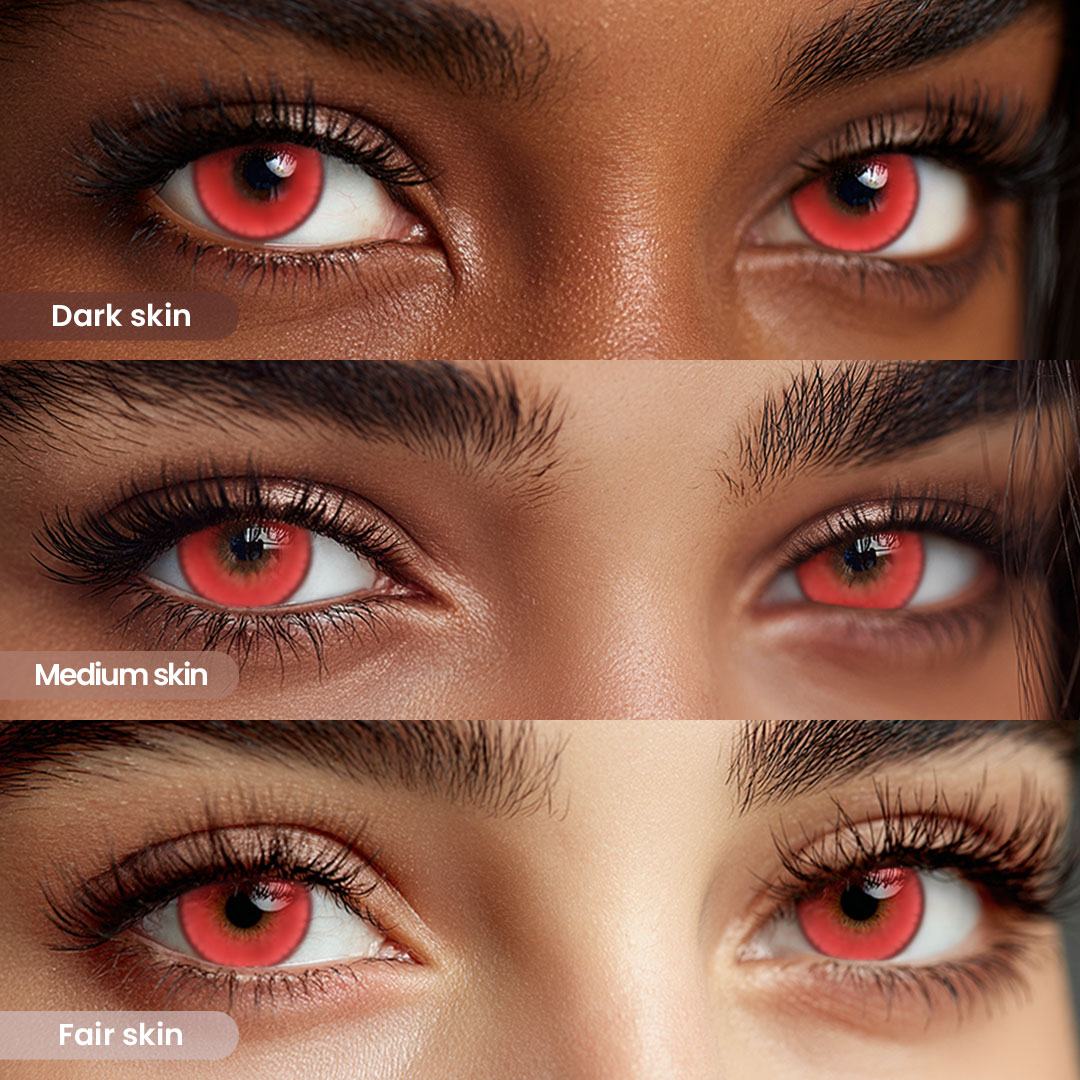 TolyTolly Fluorescent Red – Bold & Vibrant Red Lenses