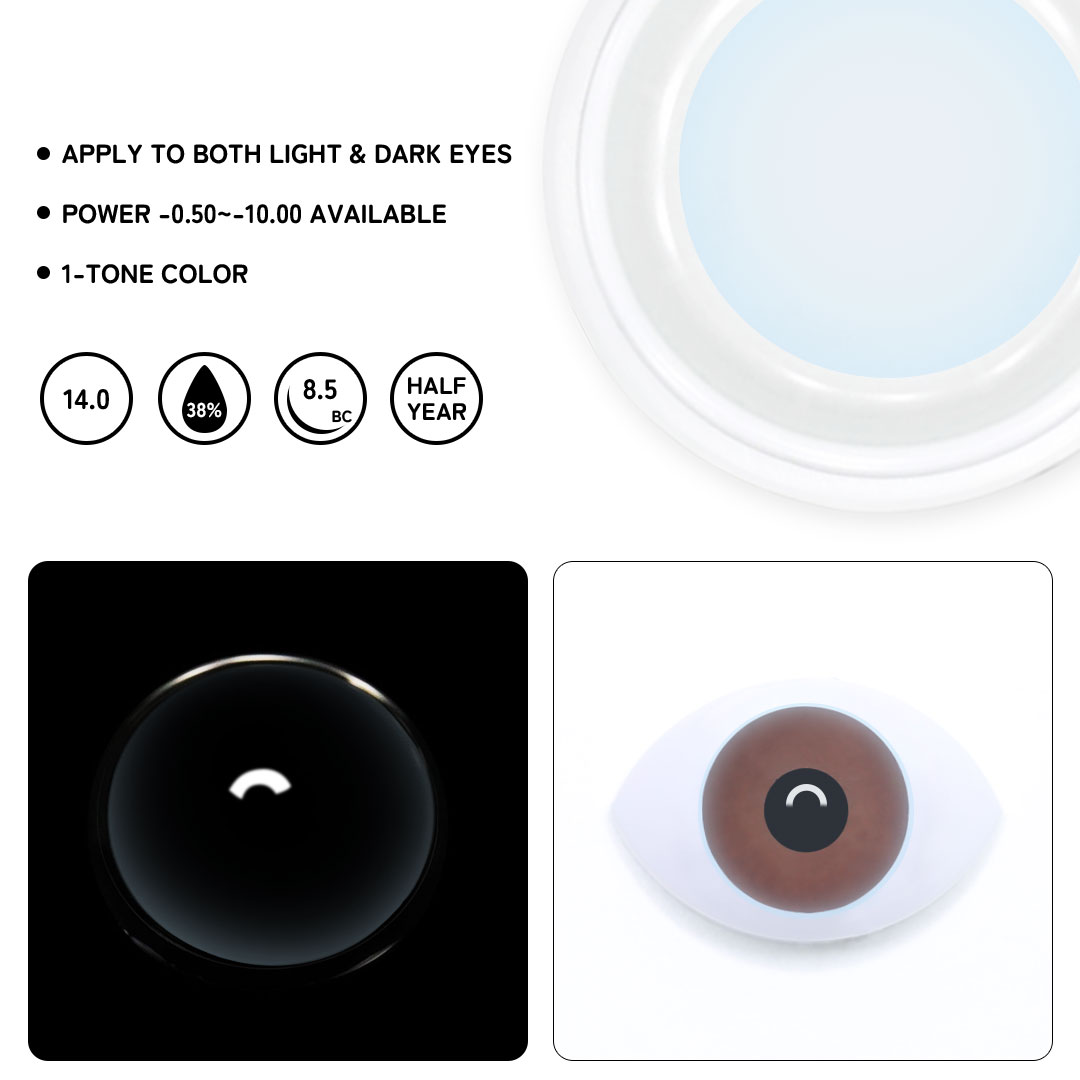 TolyTolly Clear Contacts | 6-Month Replacement