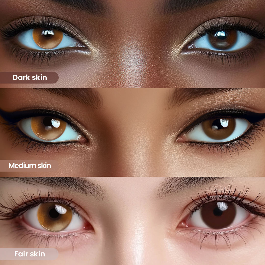 TolyTolly Frosty Brown – Natural Brown Contact Lenses, image size:1080x1080