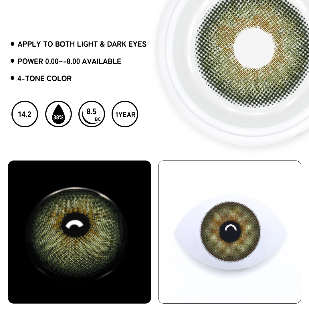 Verdant Origin Green Colored Contact Lenses - TolyTolly