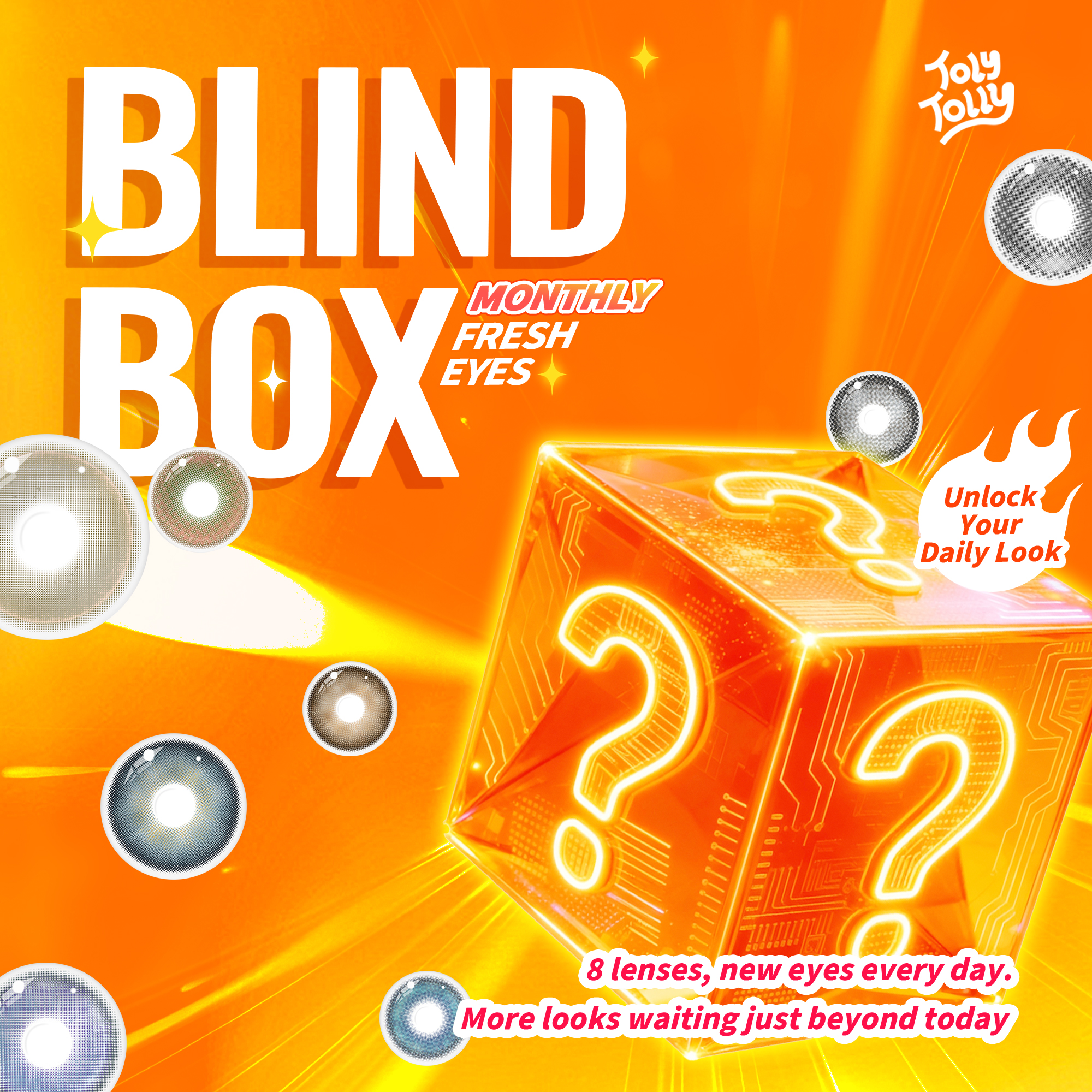 TolyTolly Monthly Nature Contacts Blind Box | 8 Pairs