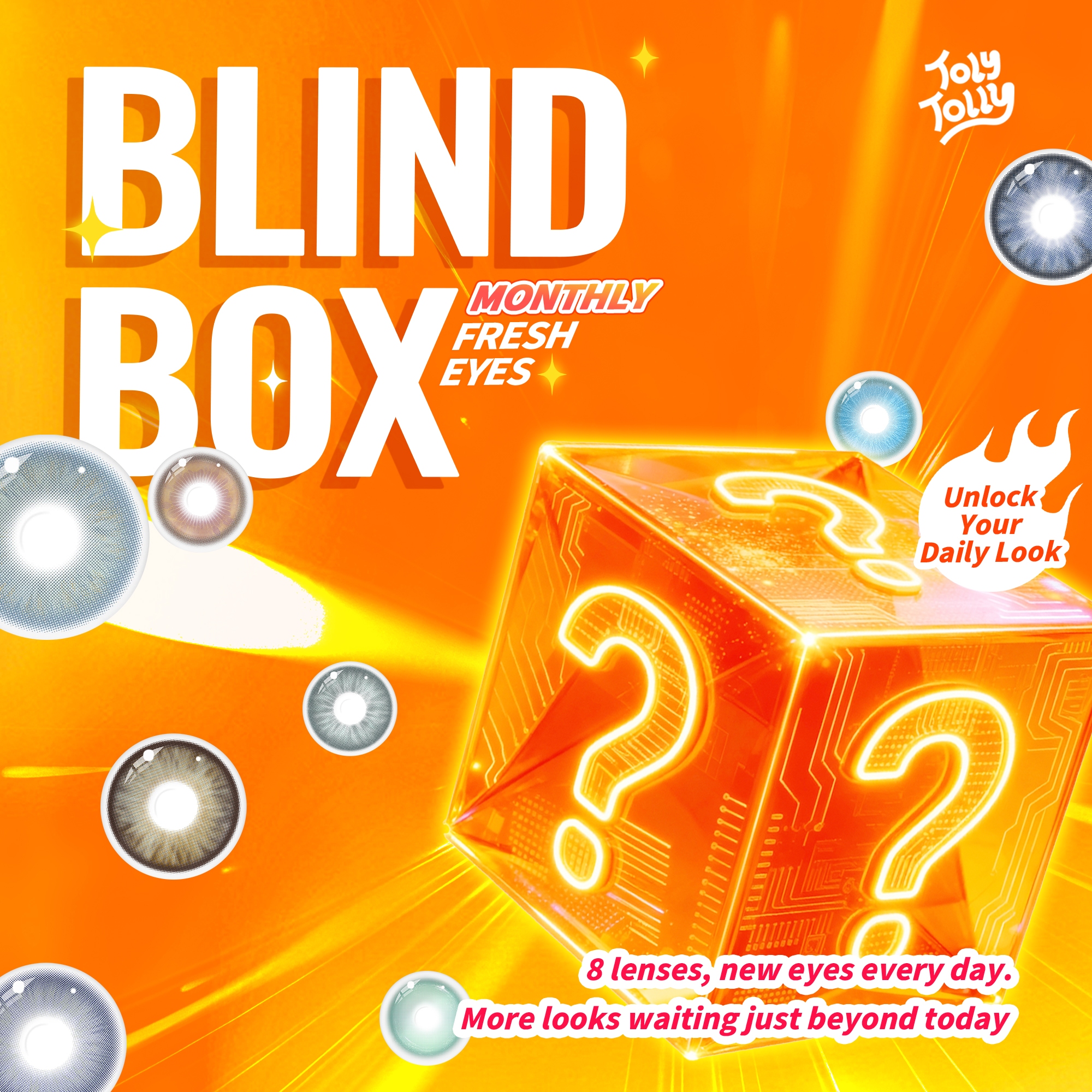 TolyTolly Monthly Nature Contacts Blind Box | 8 Pairs