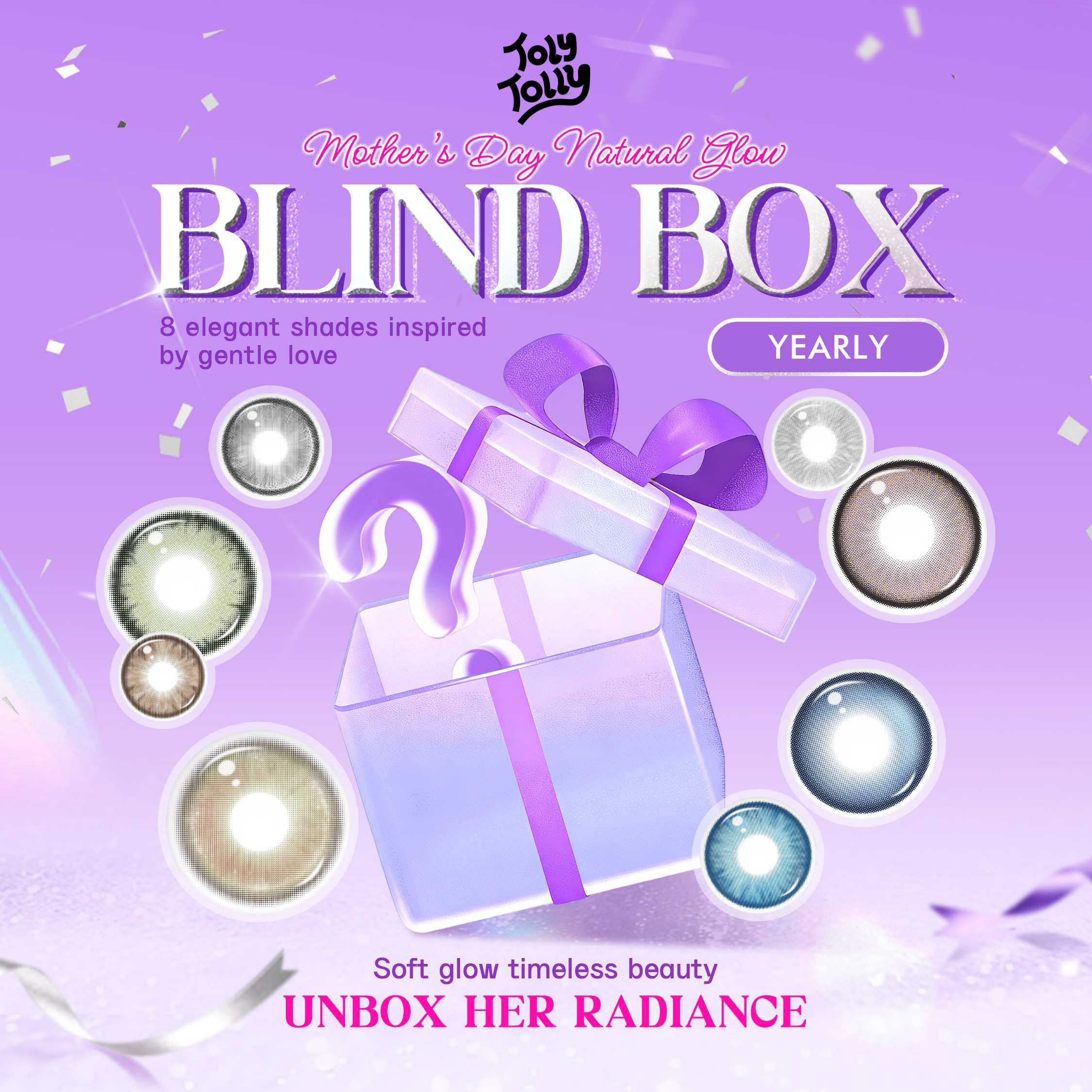 Mother’s Day Natural Glow Blind Box | 8 Pairs, 1 Year