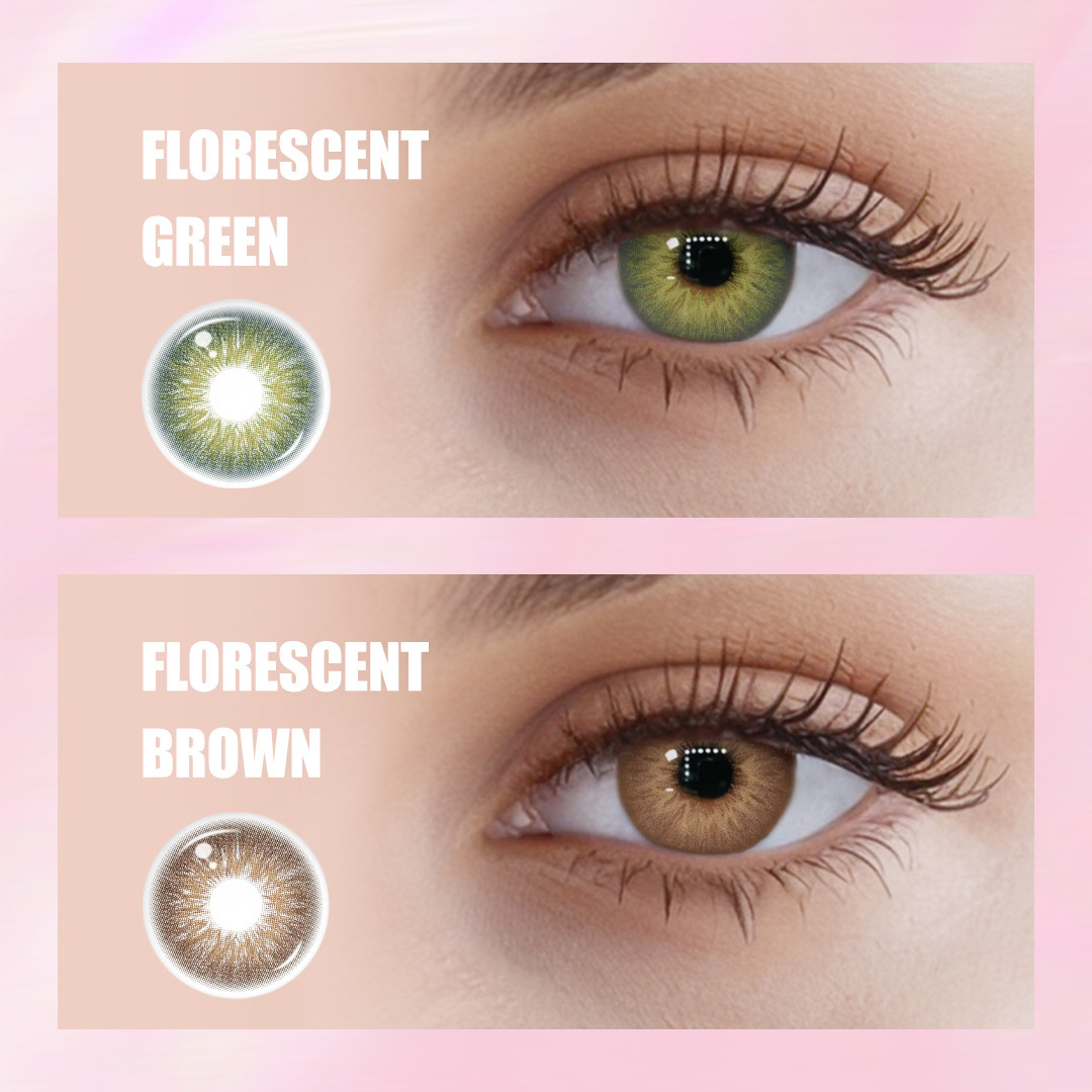 TolyTolly Florescent Green Cosplay Contact Lenses – 1 Year