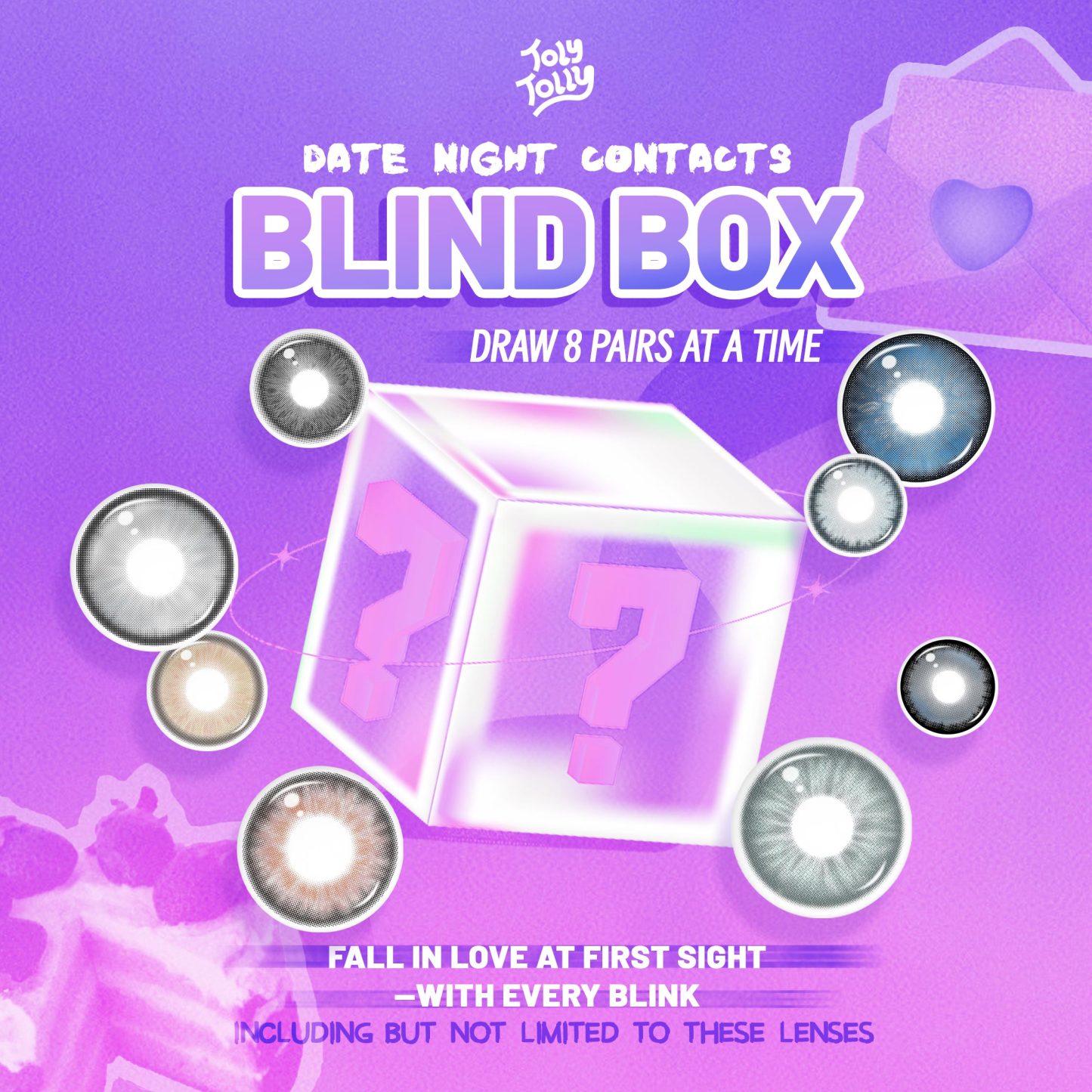 Dates Night Contacts Blind Box | 8 Pairs,1 Year