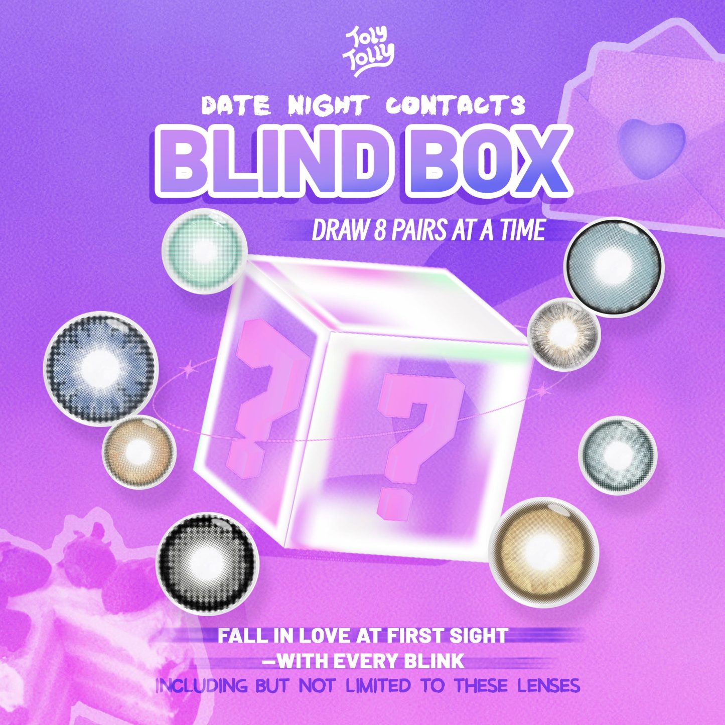 Dates Night Contacts Blind Box | 8 Pairs,1 Year