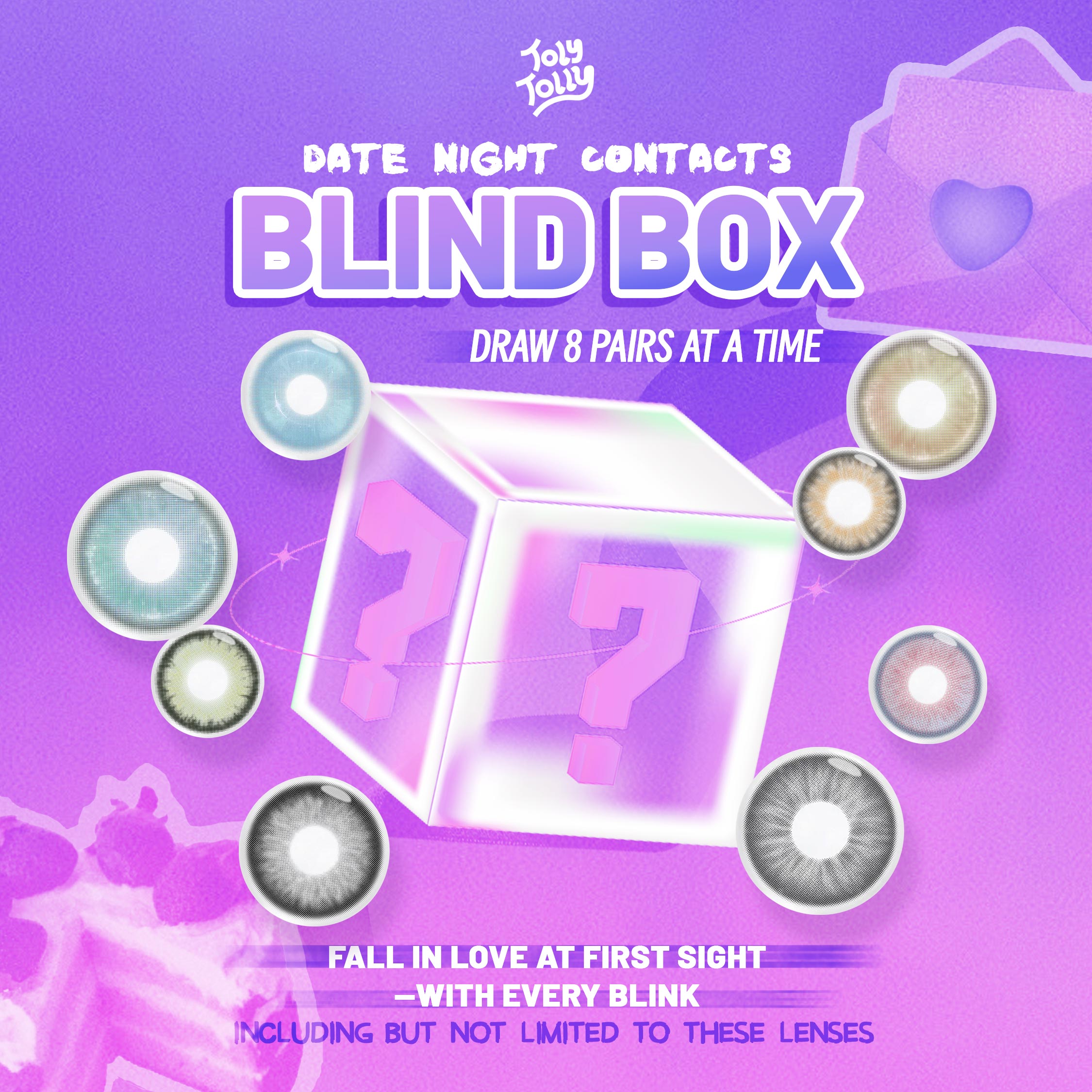 Dates Night Contacts Blind Box | 8 Pairs,1 Year