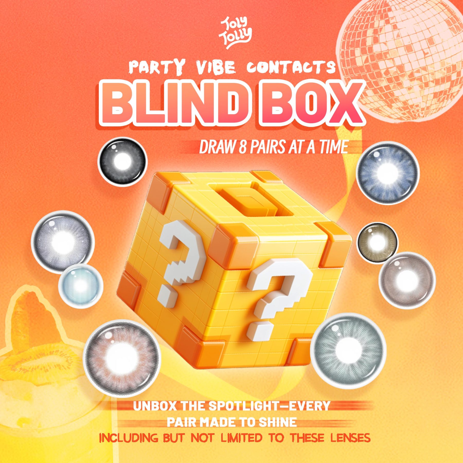 Party Vibe Contacts Blind Box | 8 Pairs,1 Year