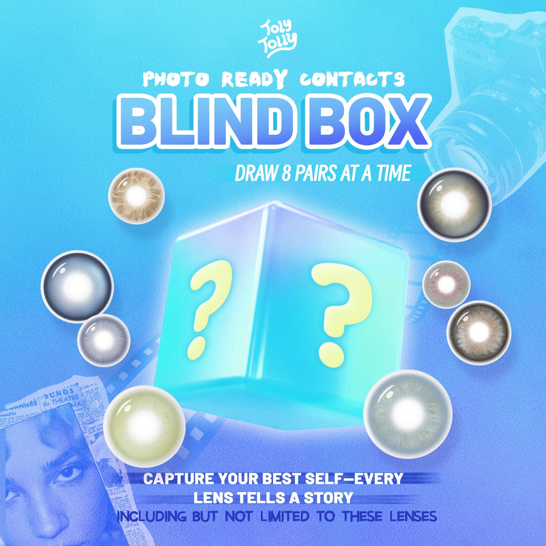 Photos Ready Contacts Blind Box | 8 Pairs,1 Year