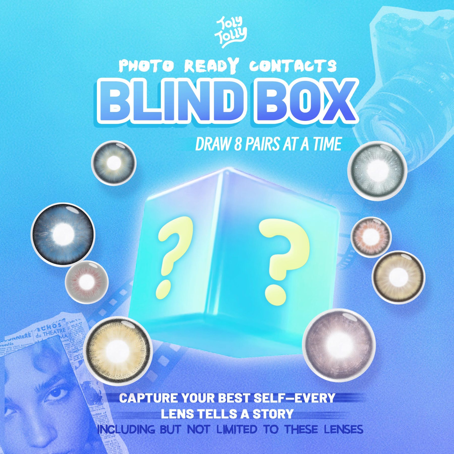 Photos Ready Contacts Blind Box | 8 Pairs,1 Year