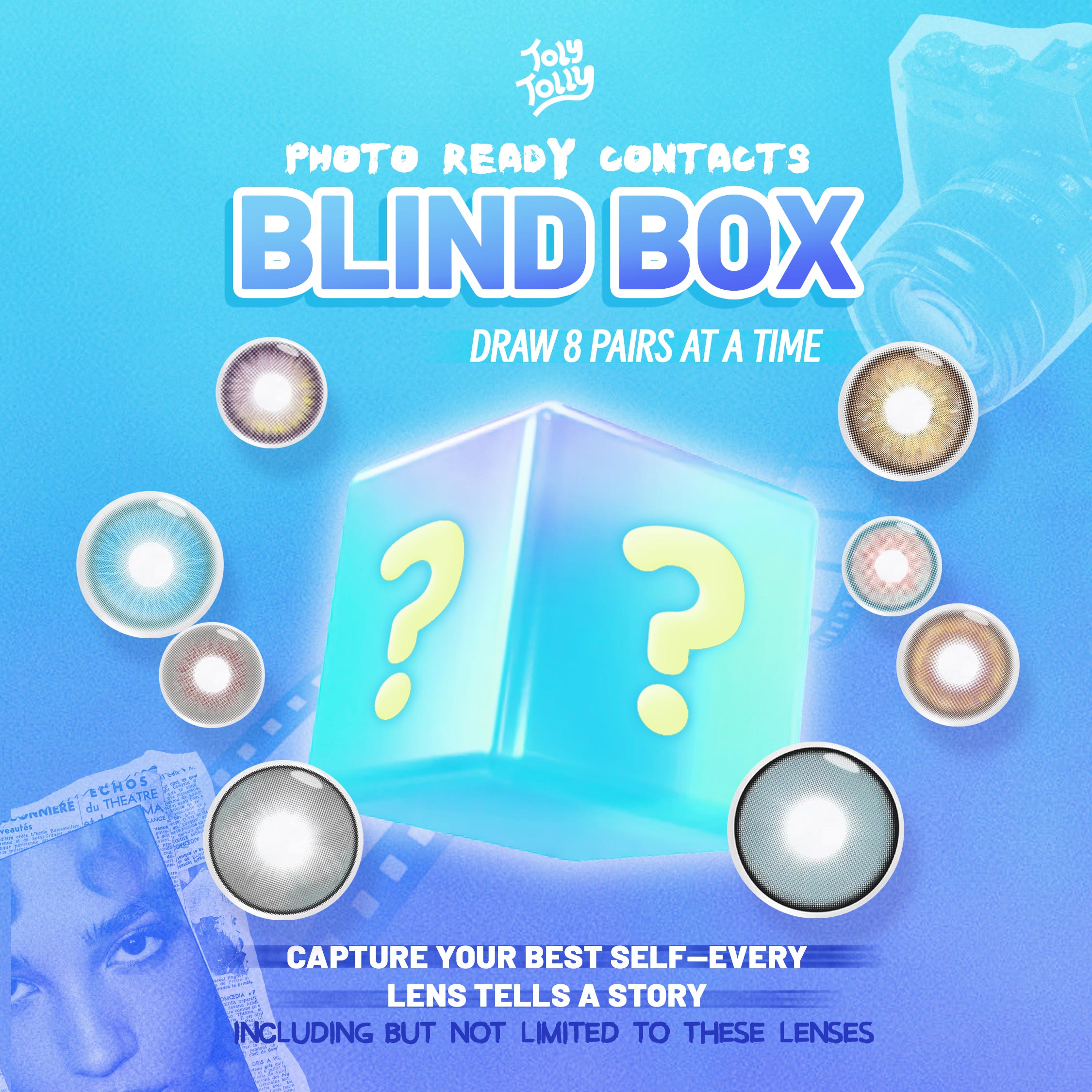 Photos Ready Contacts Blind Box | 8 Pairs,1 Year