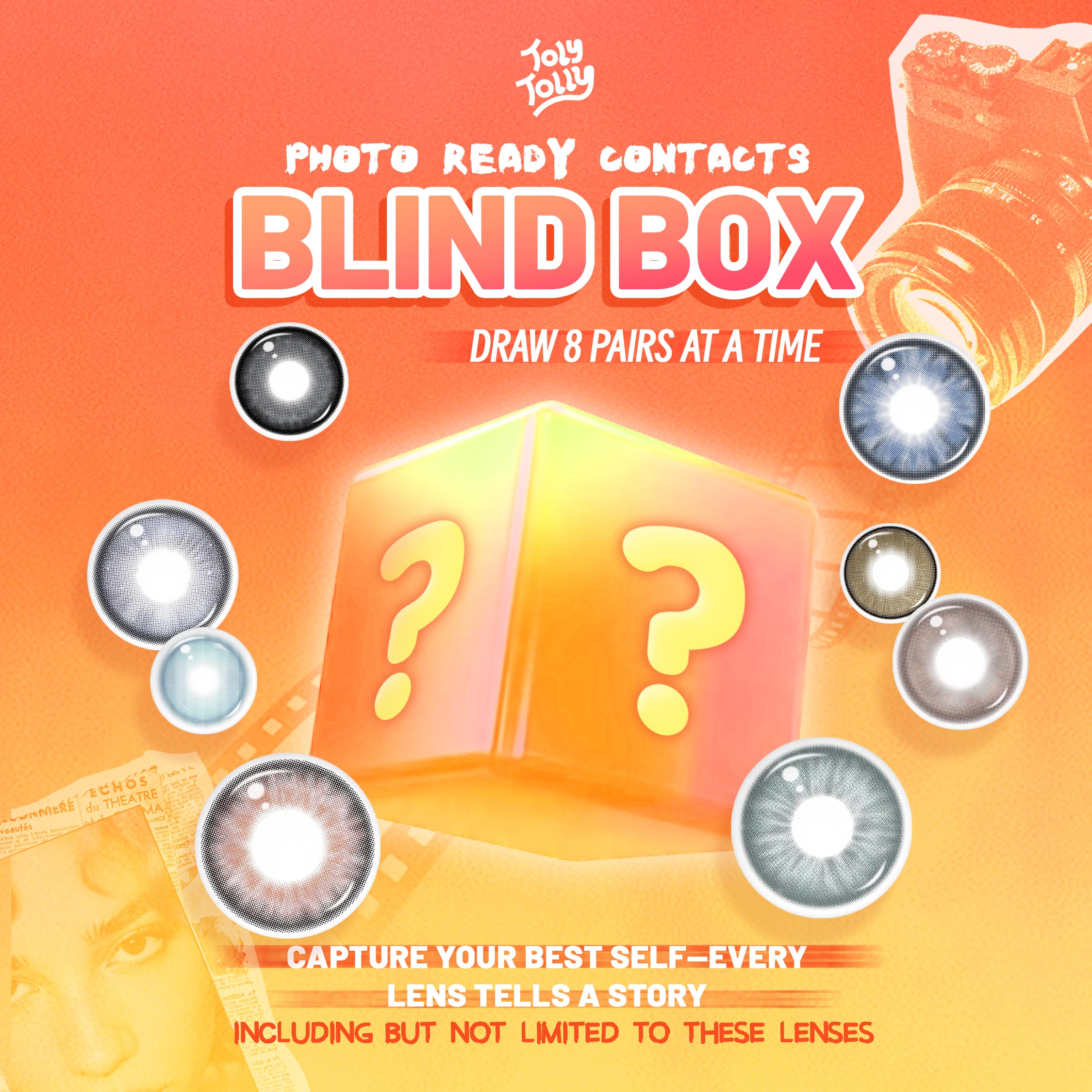 Photos Ready Contacts Blind Box | 8 Pairs,1 Year