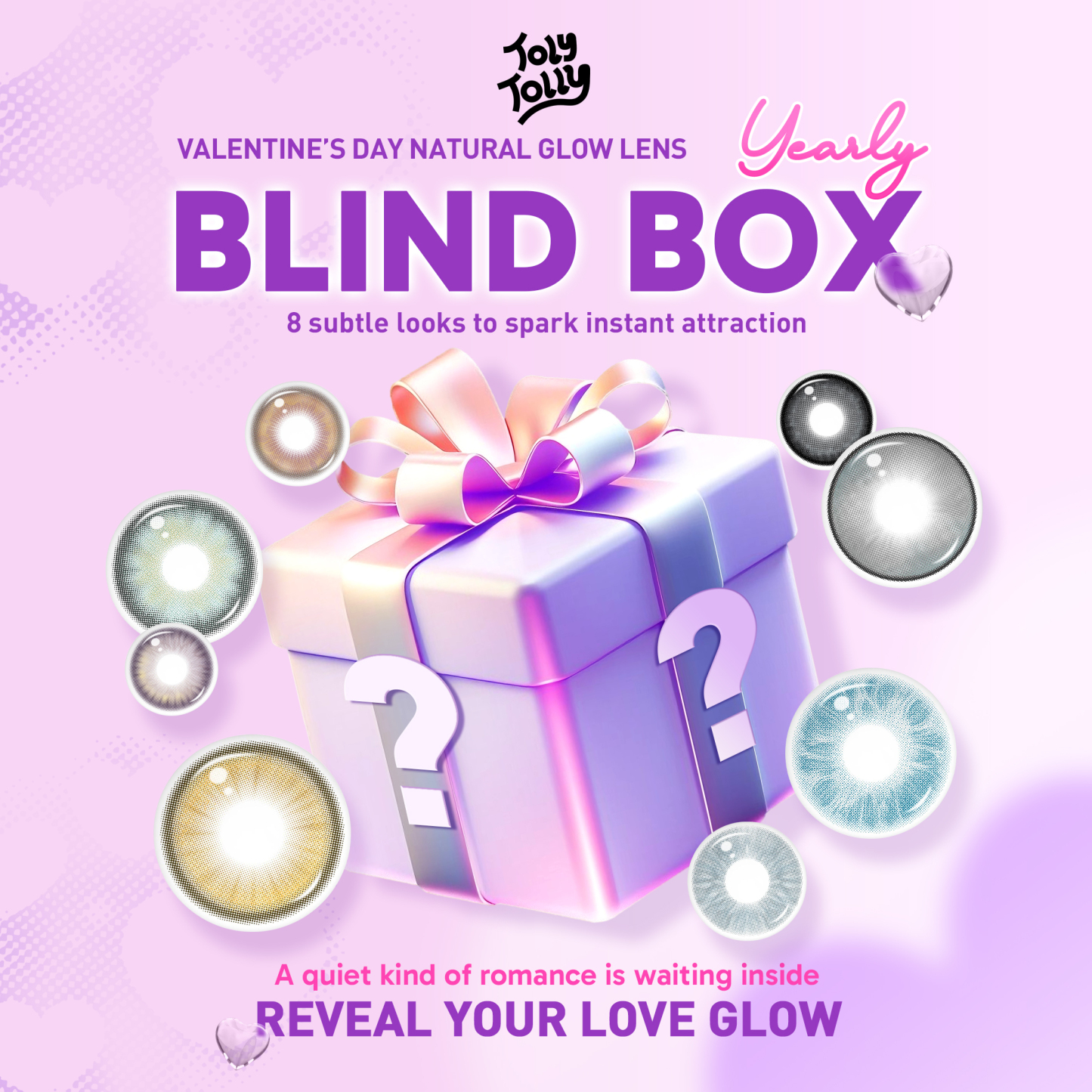 Valentine’s Day Natural Glow Lens Blind Box – Yearly