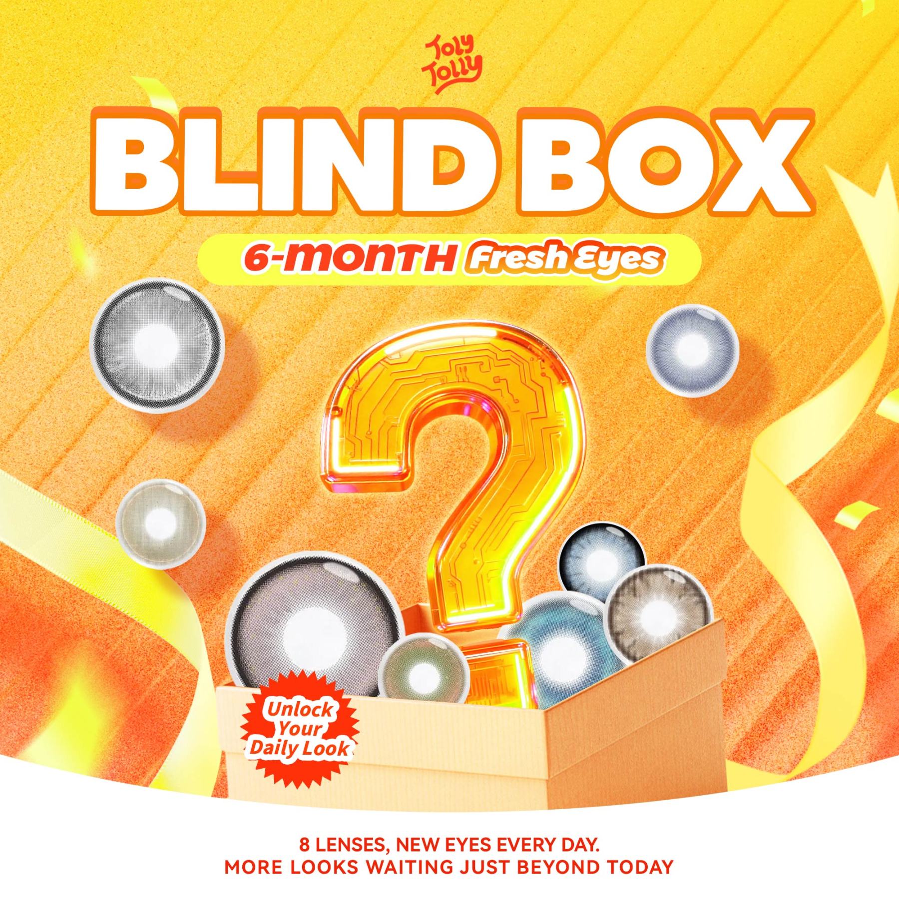 TolyTolly 6-Month Nature Contacts Blind Box | 8 Pairs