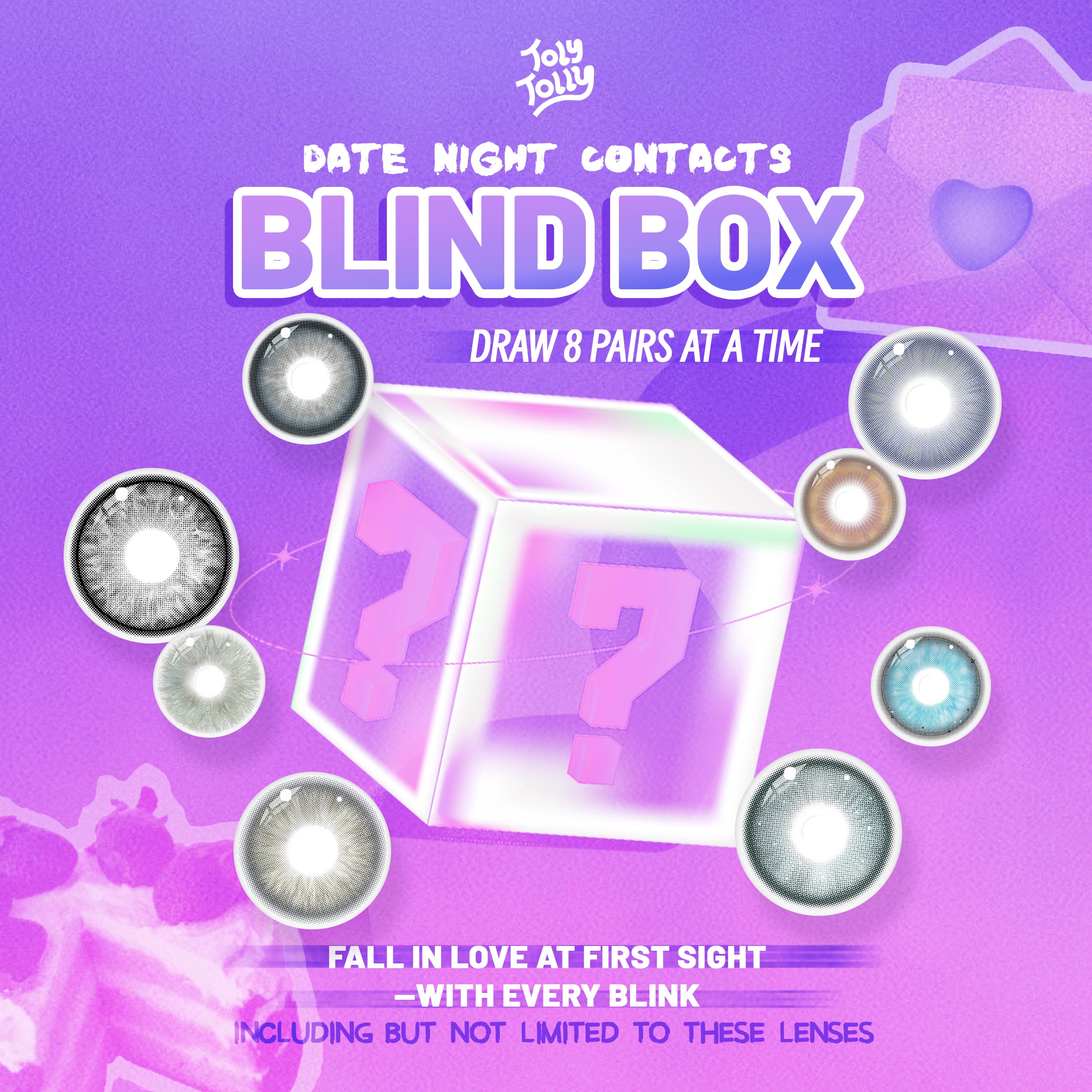Dates Night Contacts Blind Box | 8 Pairs,1 Year