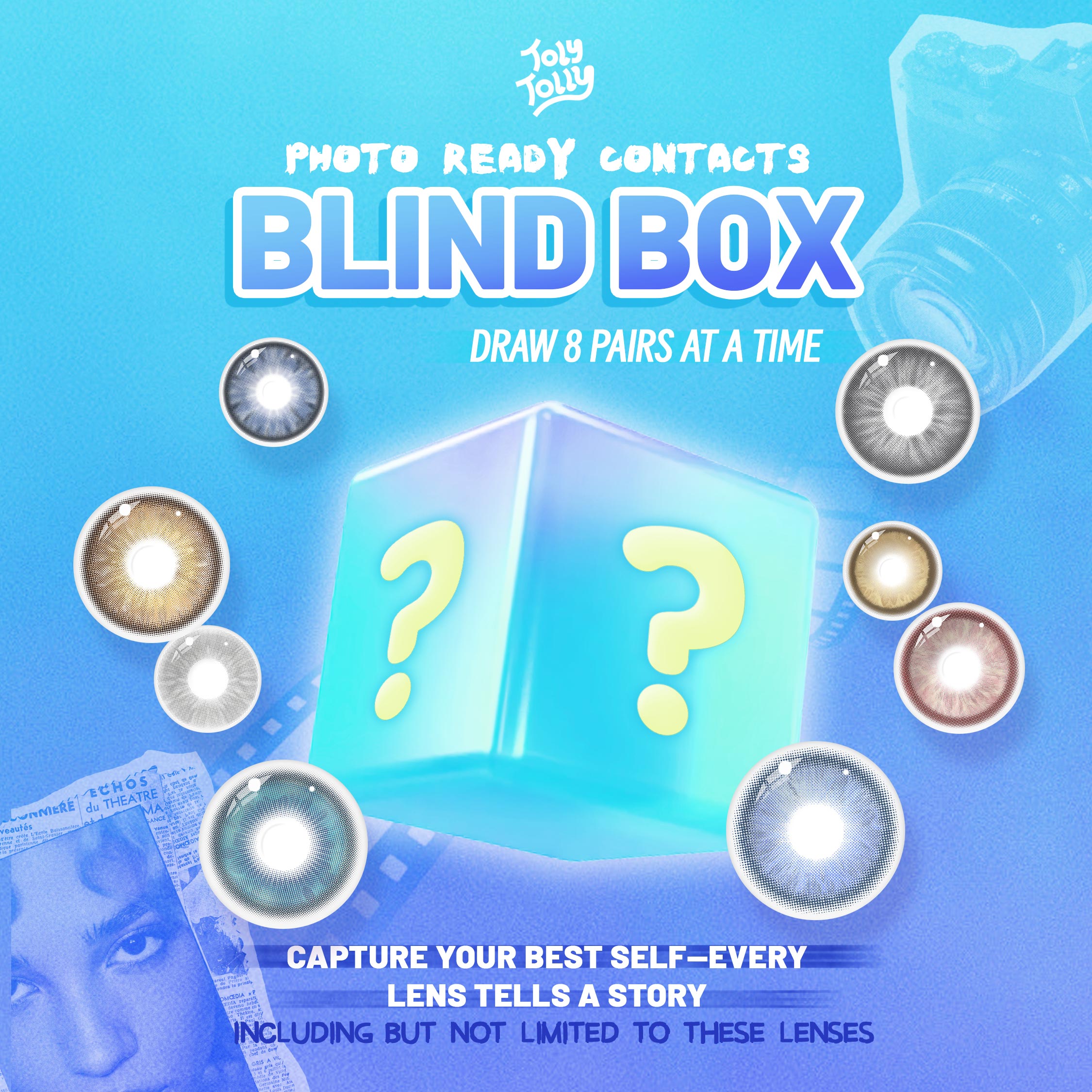 Photos Ready Contacts Blind Box | 8 Pairs,1 Year