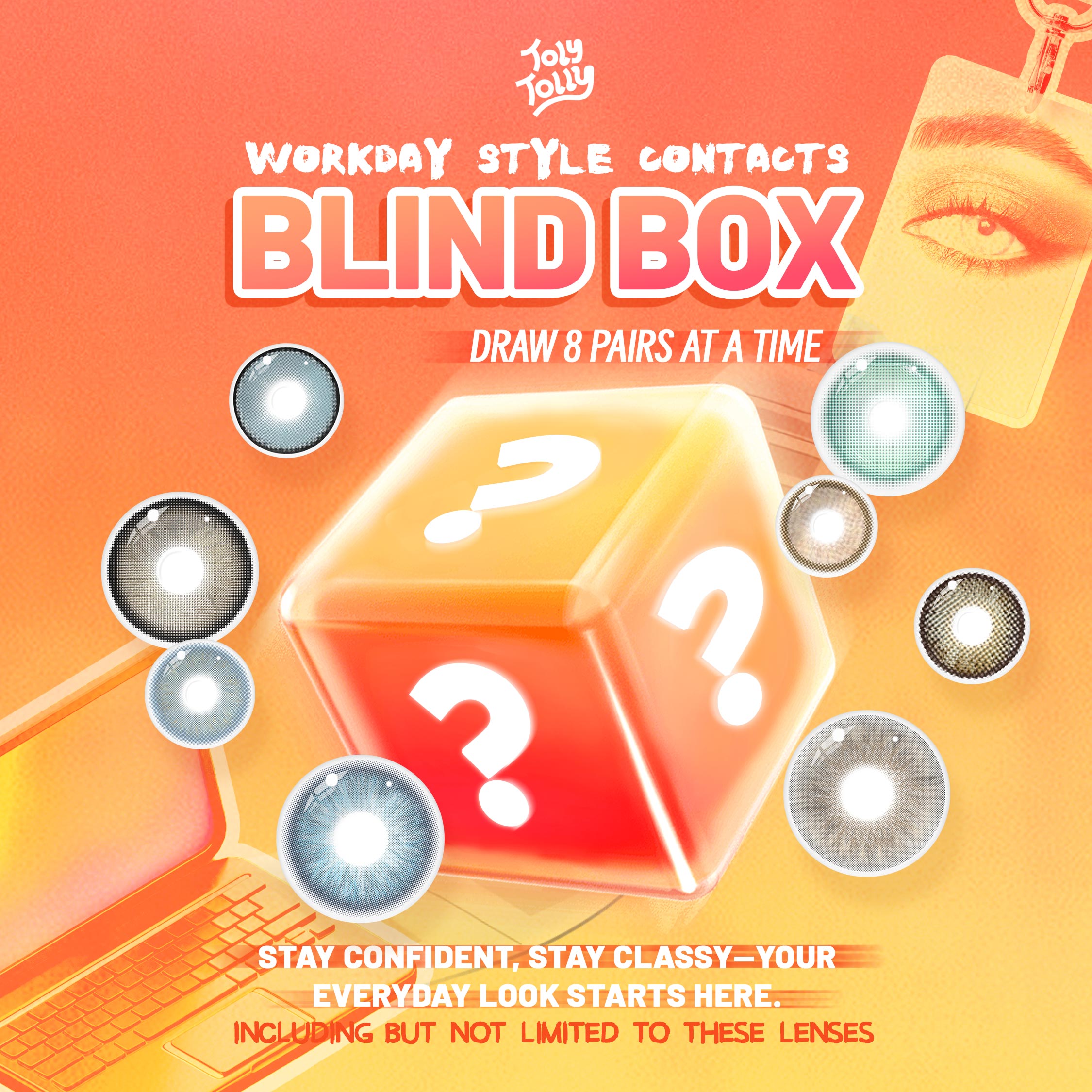 Workday Style Contacts Blind Box | 8 Pairs,1 Year