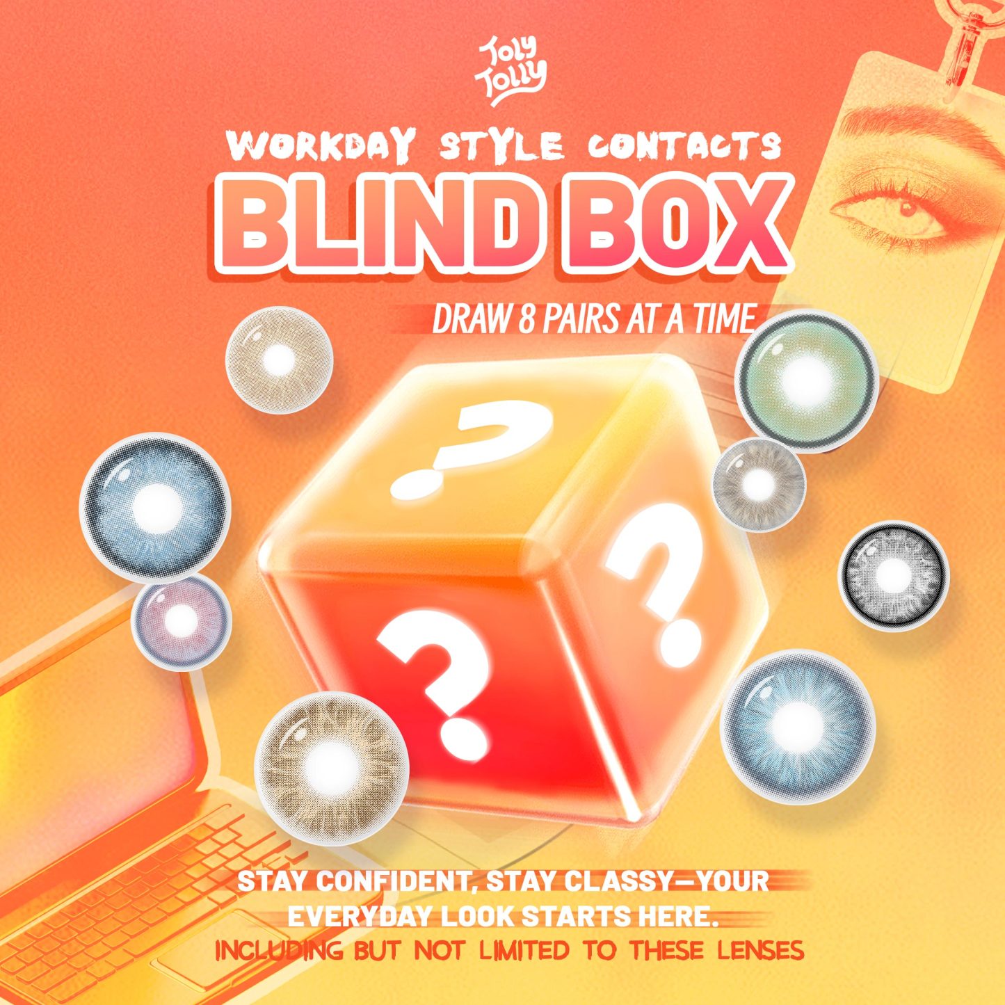 Workday Style Contacts Blind Box | 8 Pairs,1 Year