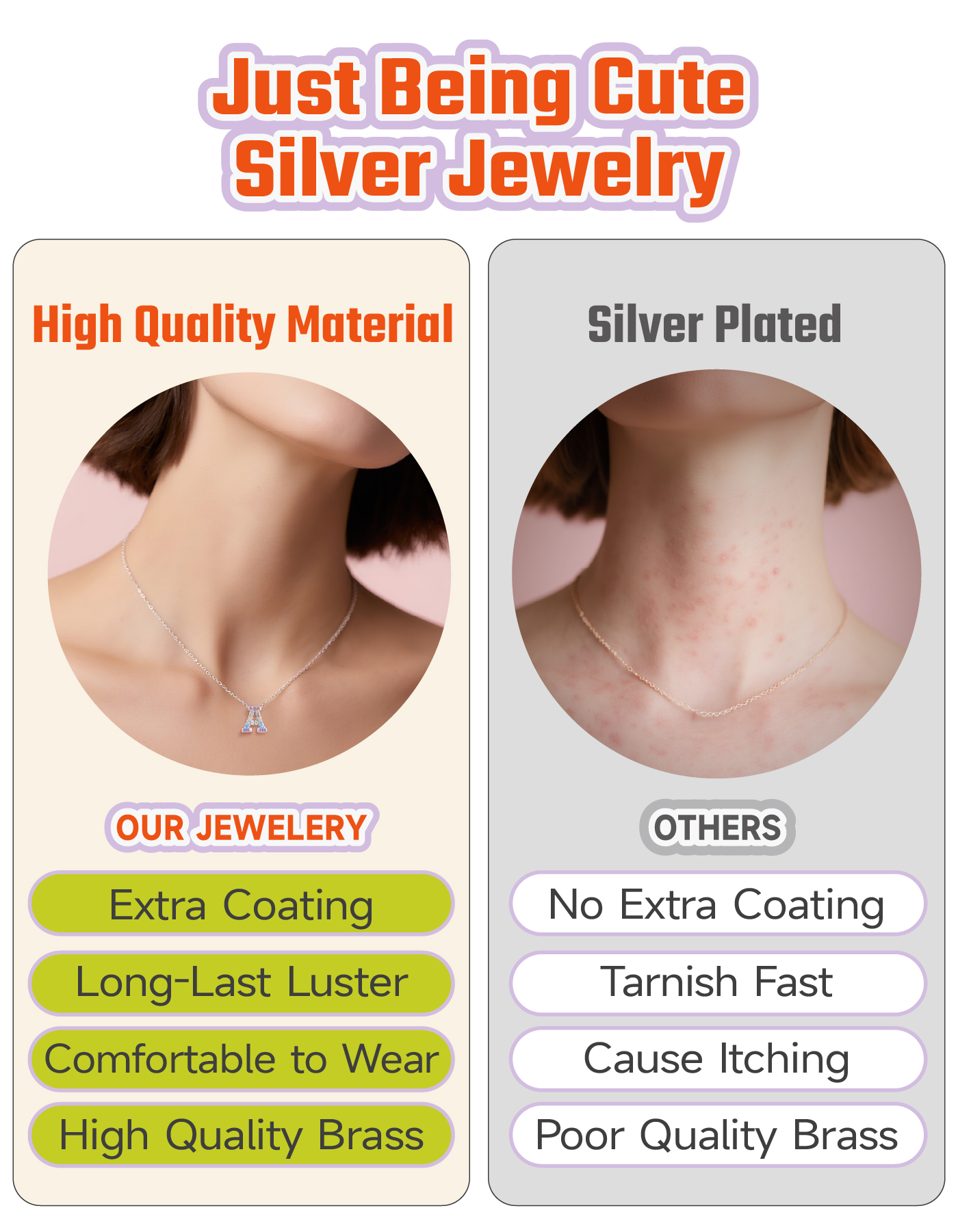 Just Being Cute Initial Necklace for Women Dainty Rainbow Cubic Zirconia Letter A-Z Pendant, Gold Plated Personalized Name Necklaces Birthday Christmas Jewelry Gifts for Her