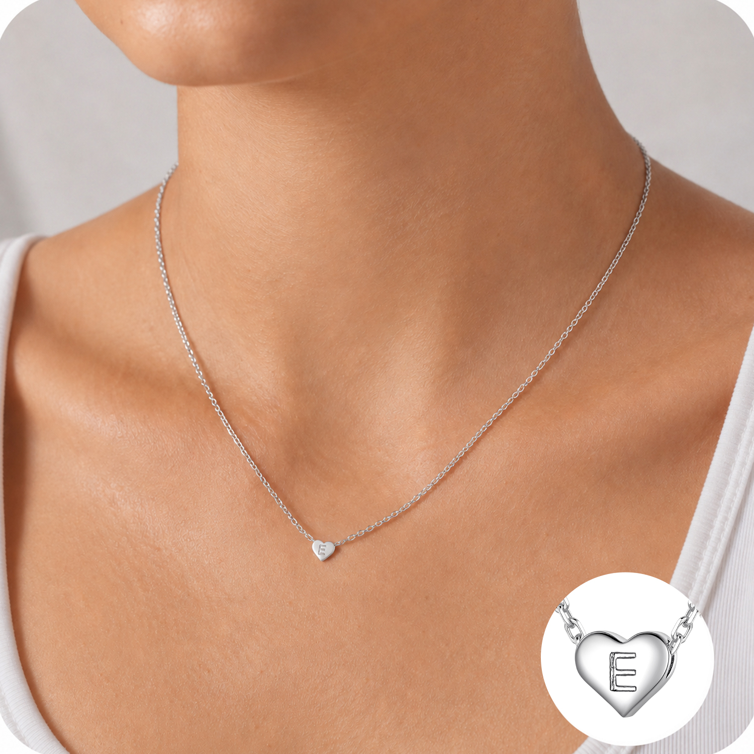 Just Being Cute Heart Necklaces for Women, 14K Gold Plated Love Initial A Pendant Necklace Jewelry Gifts for Her, Birthday/Christmas