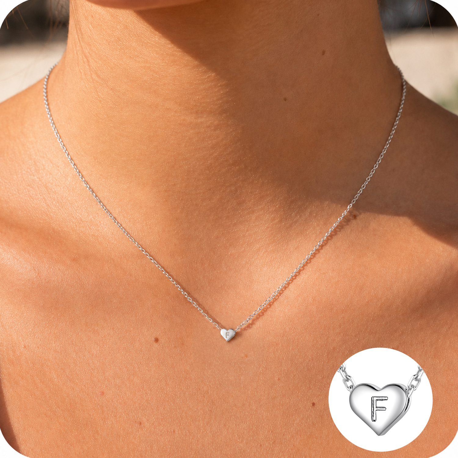 Just Being Cute Heart Necklaces for Women, 14K Gold Plated Love Initial A Pendant Necklace Jewelry Gifts for Her, Birthday/Christmas