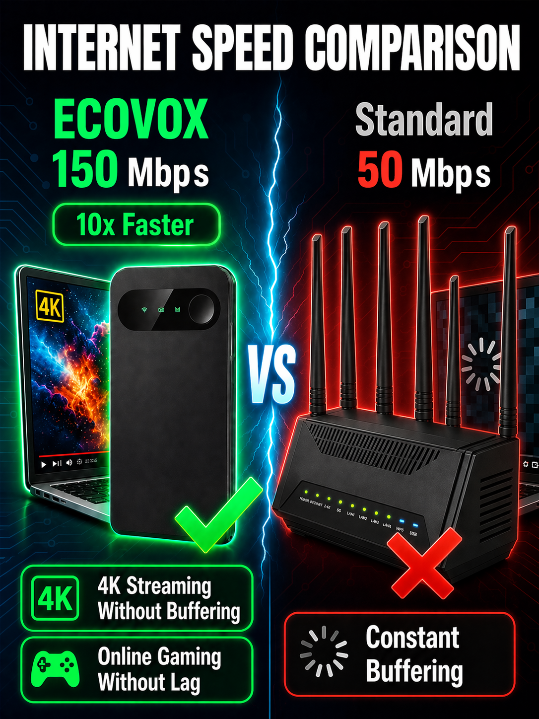 Portable High-Speed Internet Device