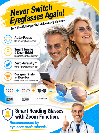 [One Pair of Reading Glasses Does It All] High-Definition Photochromic Reading Glasses