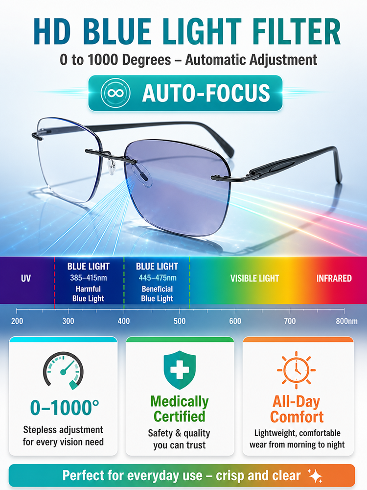 [One Pair of Reading Glasses Does It All] High-Definition Photochromic Reading Glasses