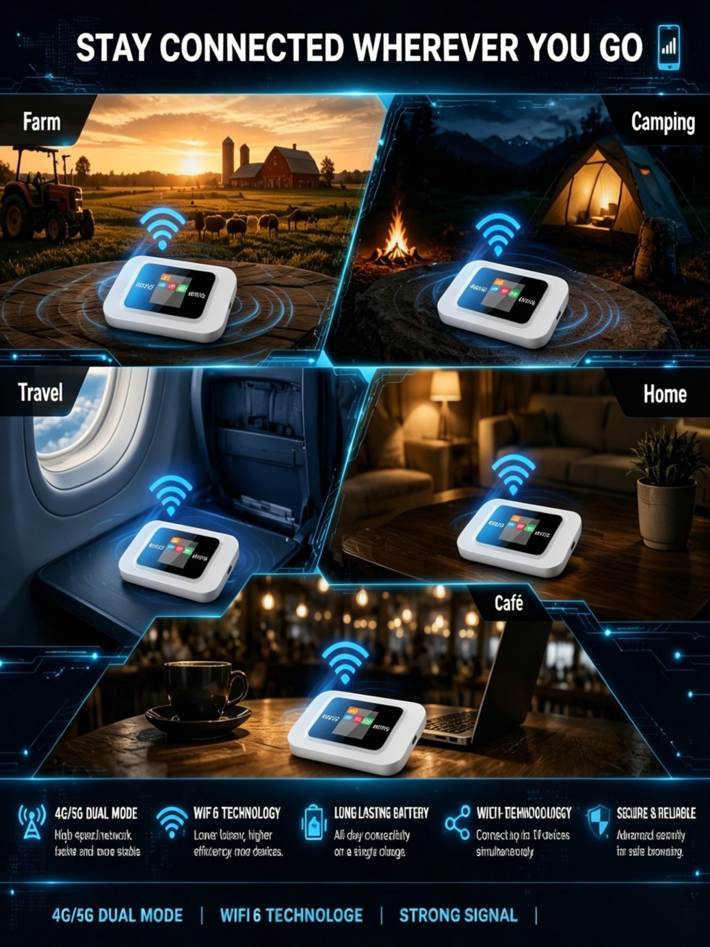 New generation high-speed portable WiFi