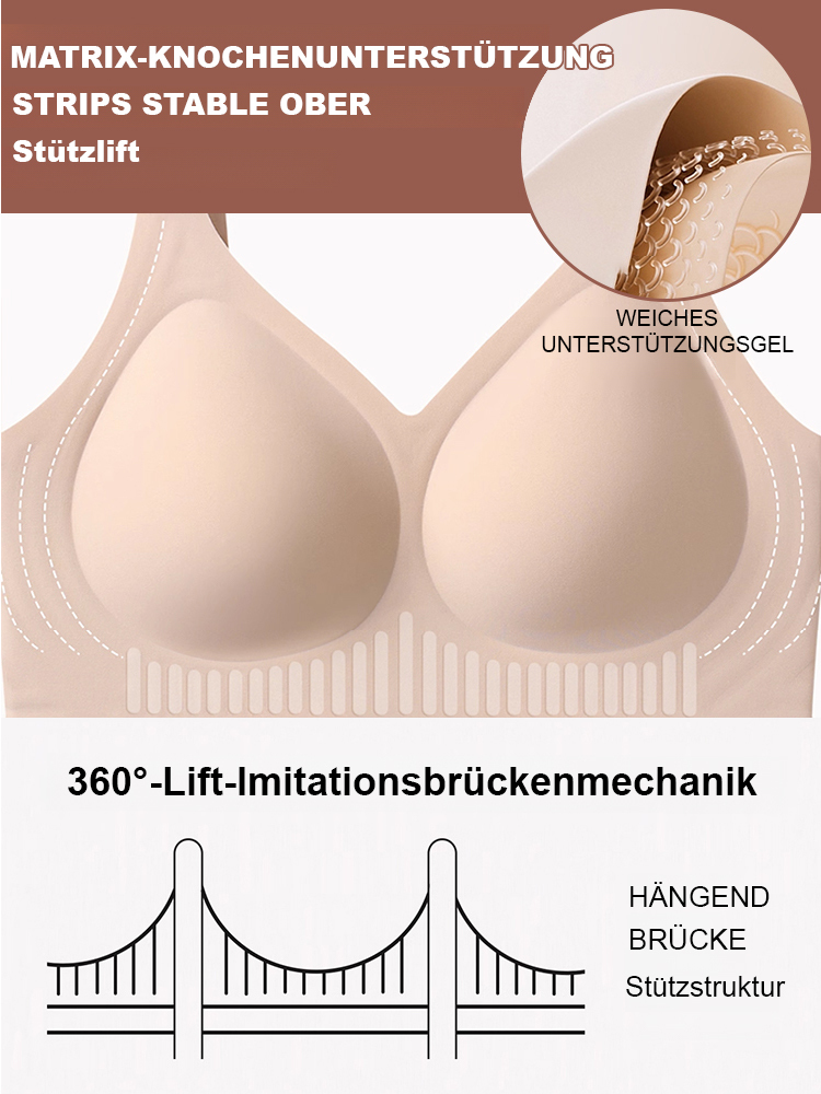 【BH ohne schmerzhafte Druckstellen】Formt & stützt ohne Bügel – für eine jugendliche Silhouette