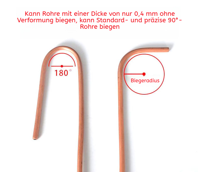 Kupferrohr-Biegegerät für Sanitär- und Heizungsbau