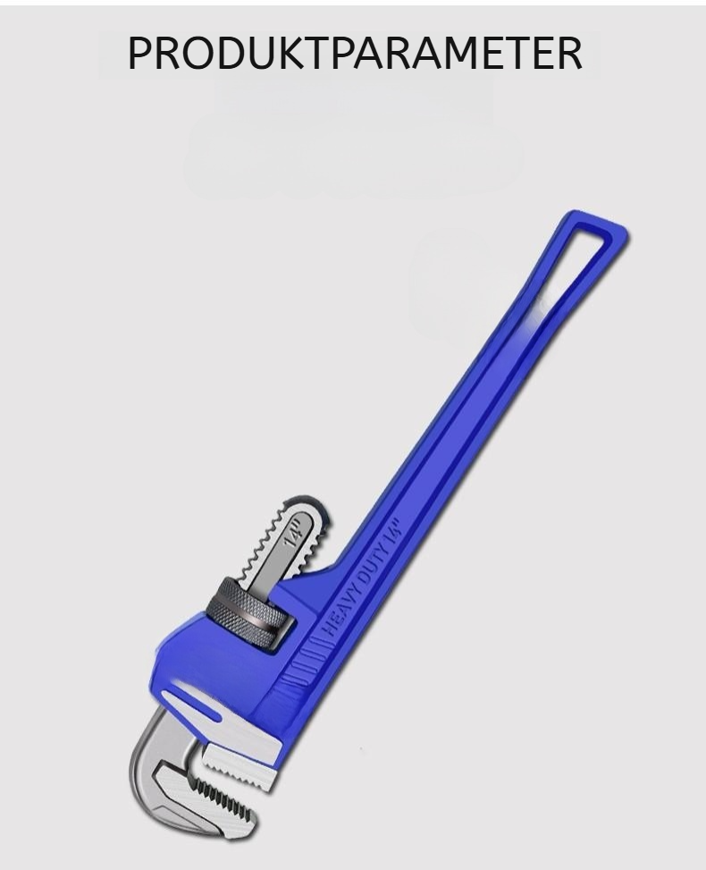 Anwendung der Rohrzange an einer Wasserleitung