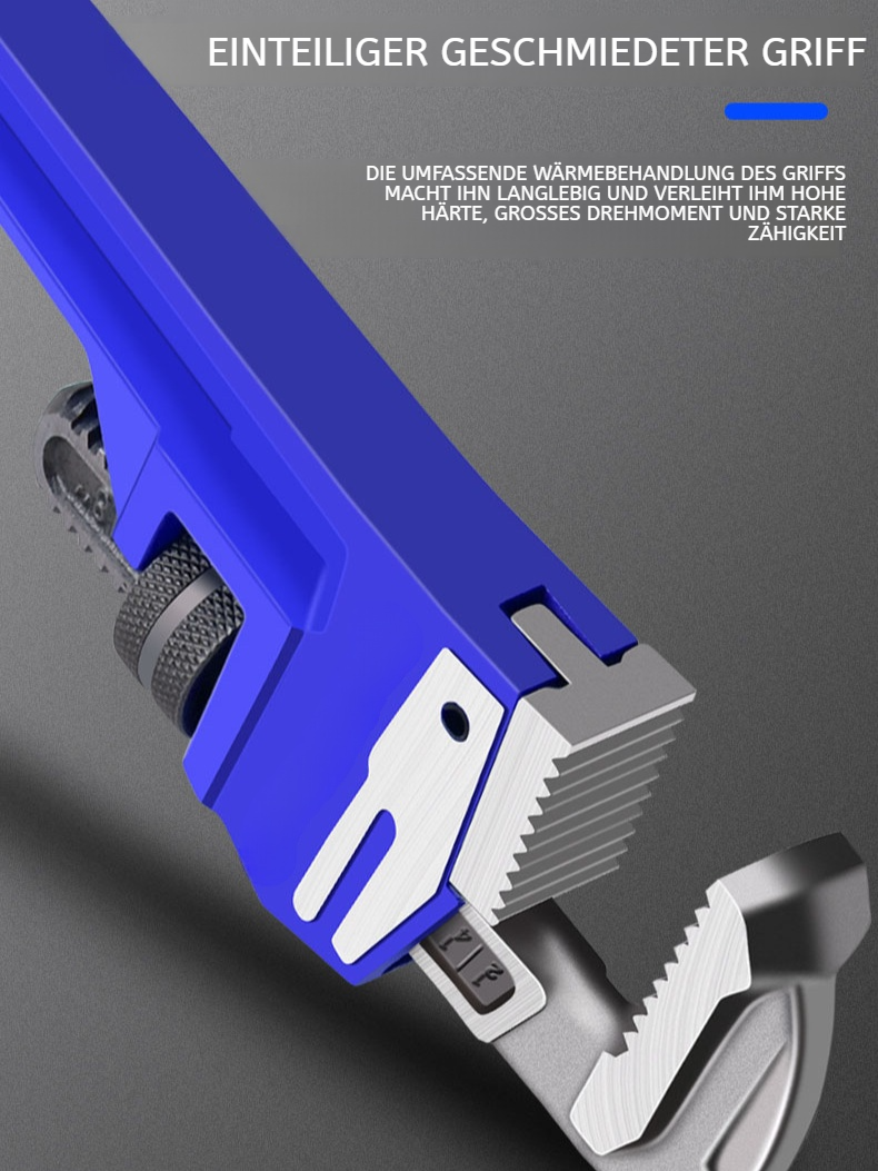 Profi-Rohrzange-geeignet für Wasserleitungen, großer Maulschlüssel