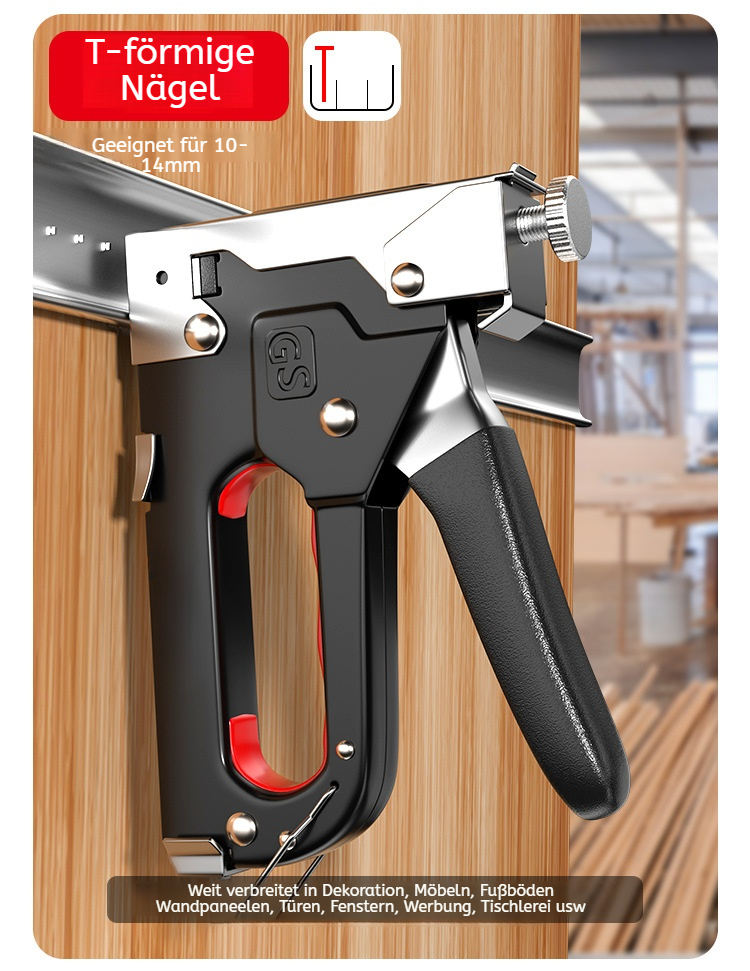 Nagelpistole mit ergonomischem Griff für komfortable Nutzung