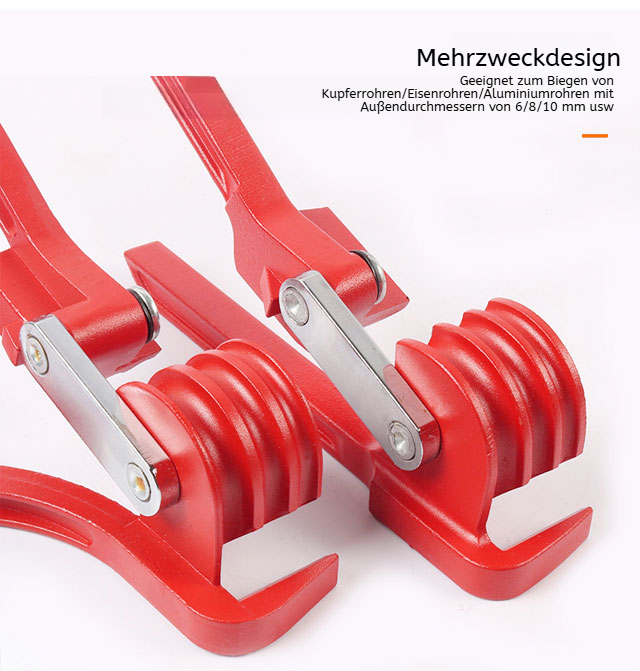 Biegevorrichtung im Einsatz beim Rohrbiegen