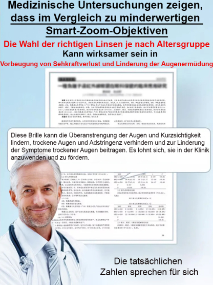 Die Autofokus-Brille: Stufenlose Sehstärke (100-700 Dioptrien) ohne Optiker-Termin.