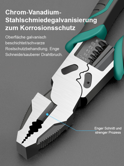 Multifunktionale Hochleistungs-Stahldrahtzange (5-in-1)
