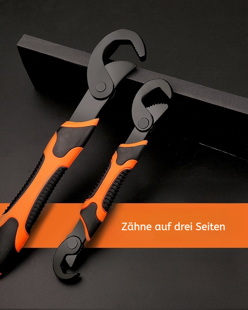 Multifunktionaler verstellbarer Universal-Schlüssel im Einsatz