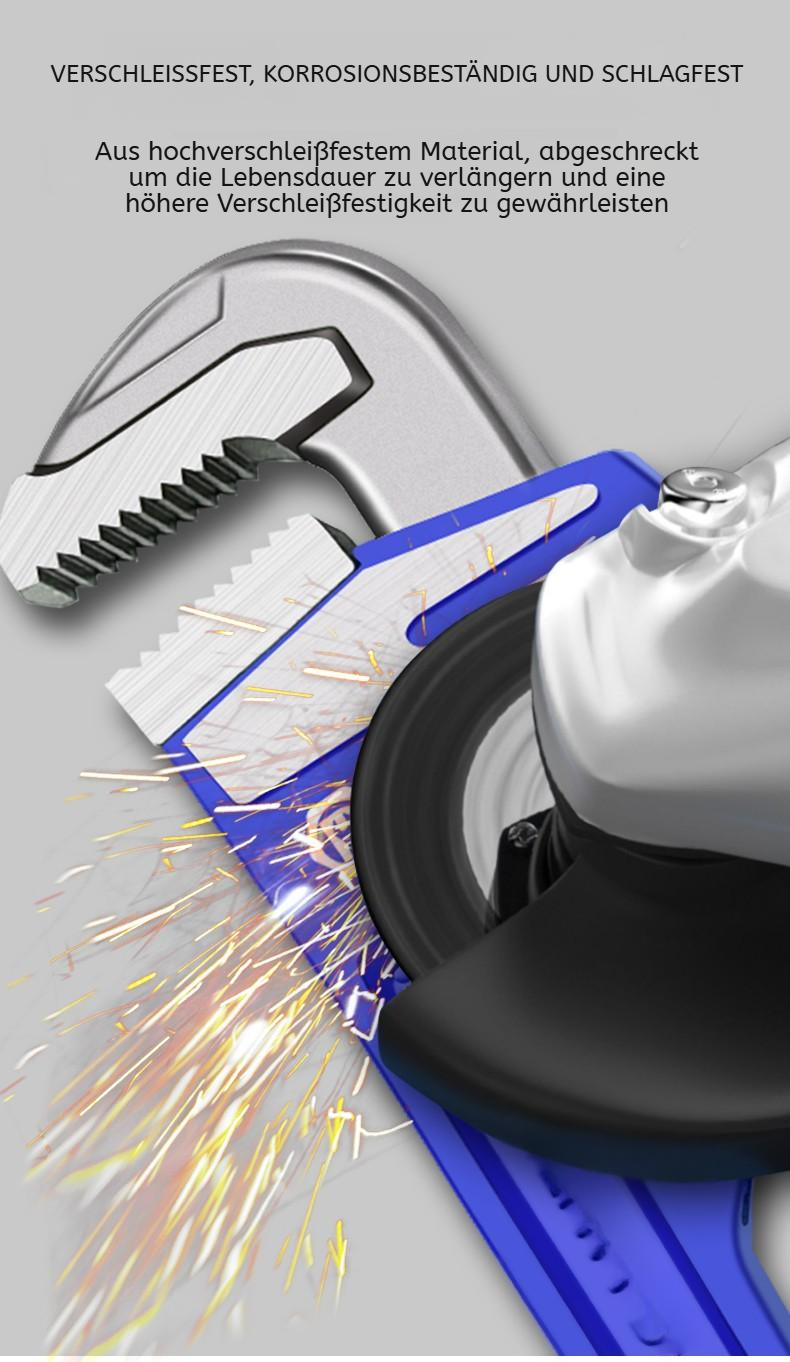 Rohrzange mit rutschfestem Griff für sicheren Halt