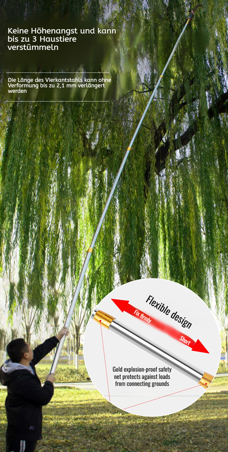 Rostfreie Edelstahl-Stange als Pflanzenhalter im Aquarium