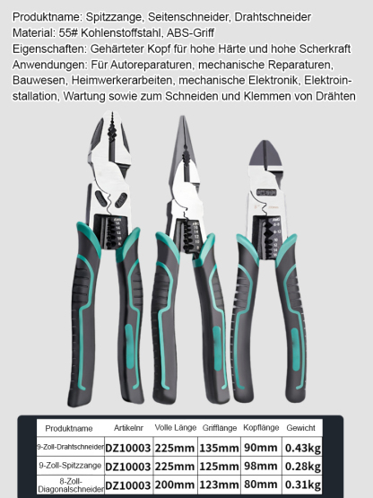 Multifunktionale Hochleistungs-Stahldrahtzange (5-in-1)