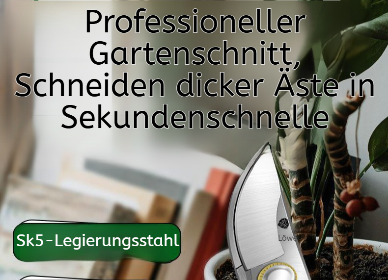 SK5 Stahl Gartenschere mit ergonomischem Griff