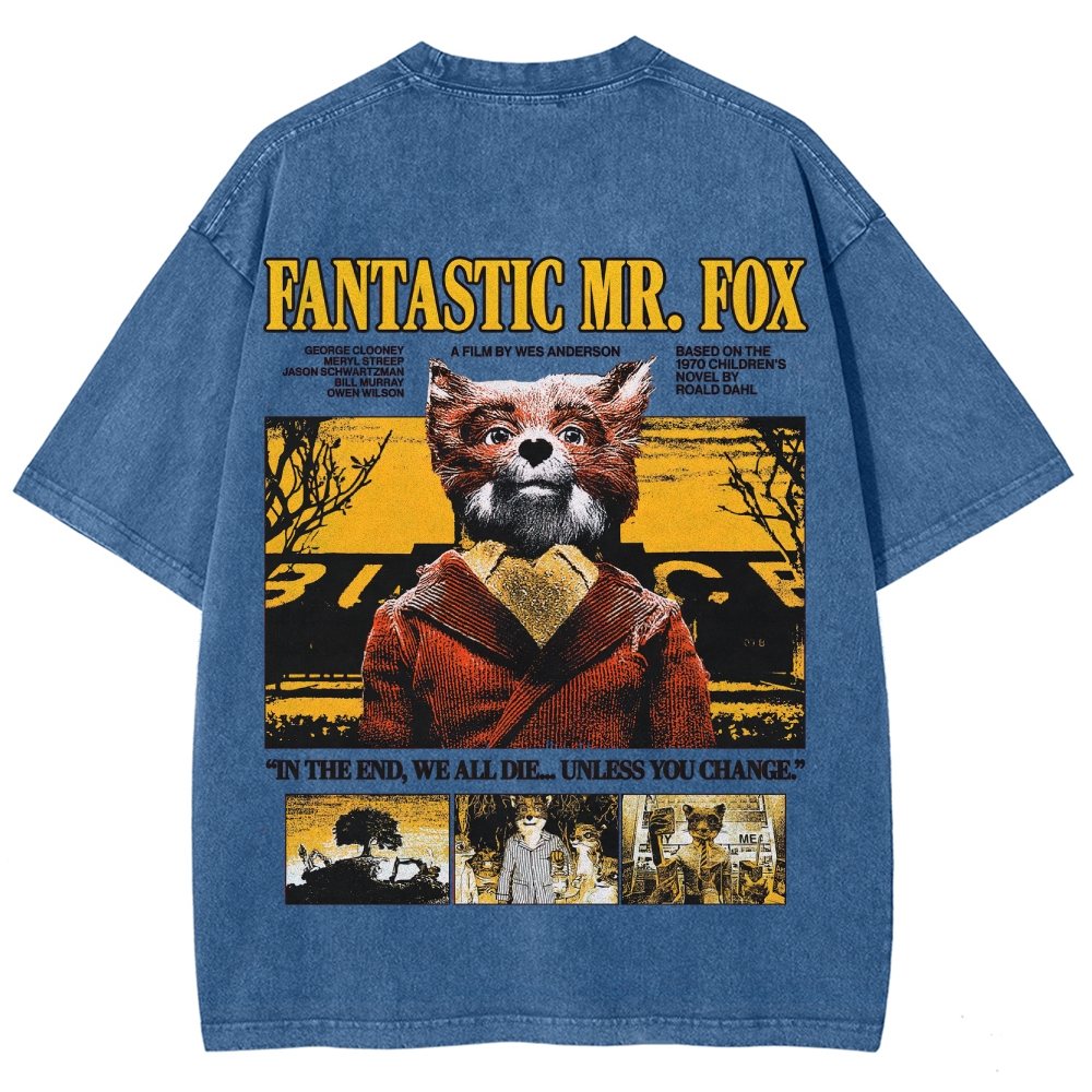 Fantastic Mr. Fox Retro Washed T-Shirt